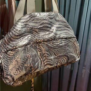 Molly N Me sequined overnight bag